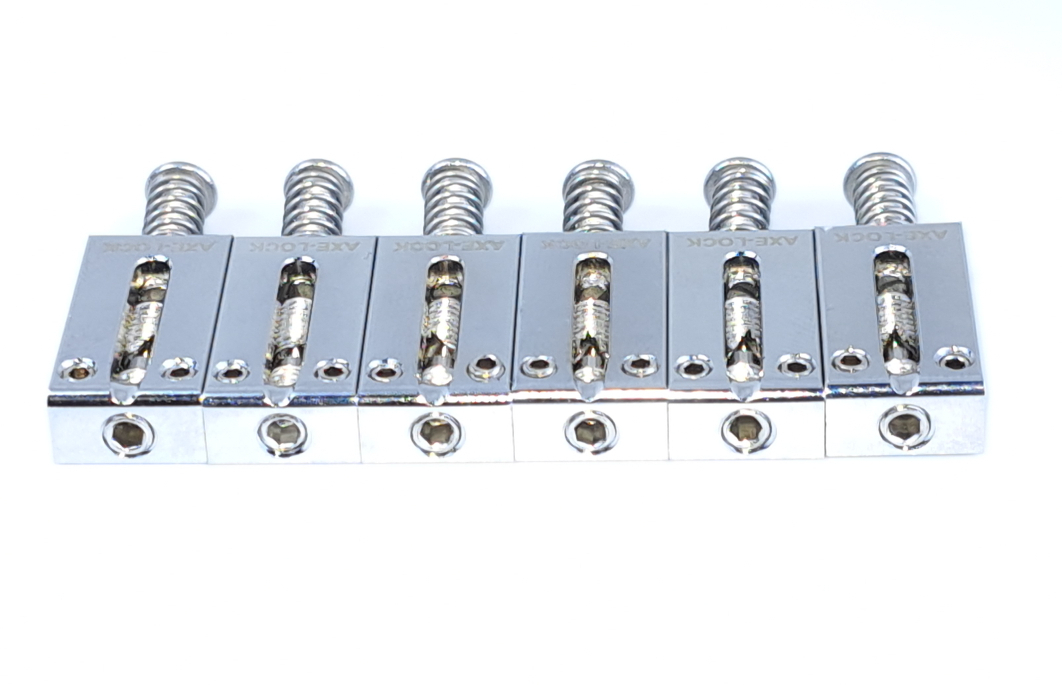 AXE-LOCK Locking Saddles - Original-6 Strings CHROME AXE-LOCK Locking Saddles - Original-6 Strings CHROME