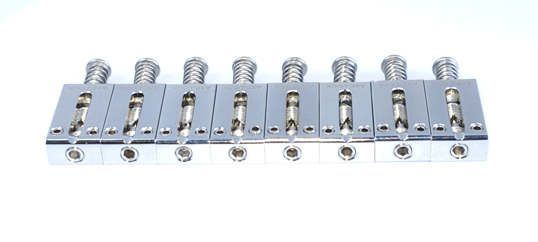 AXE-LOCK Locking Saddles - Original-8 Strings CHROME AXE-LOCK Locking Saddles - Original-8 Strings CHROME