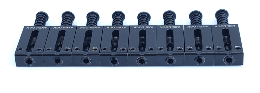 AXE-LOCK Locking Saddles - Original-8 Strings BLACK AXE-LOCK Locking Saddles - Original-8 Strings BLACK